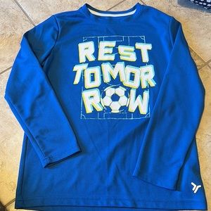 Long sleeve active soccer shirt!